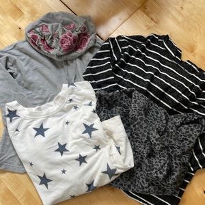 Gently worn lot of 4 girls’ sweatshirts size 14-16
